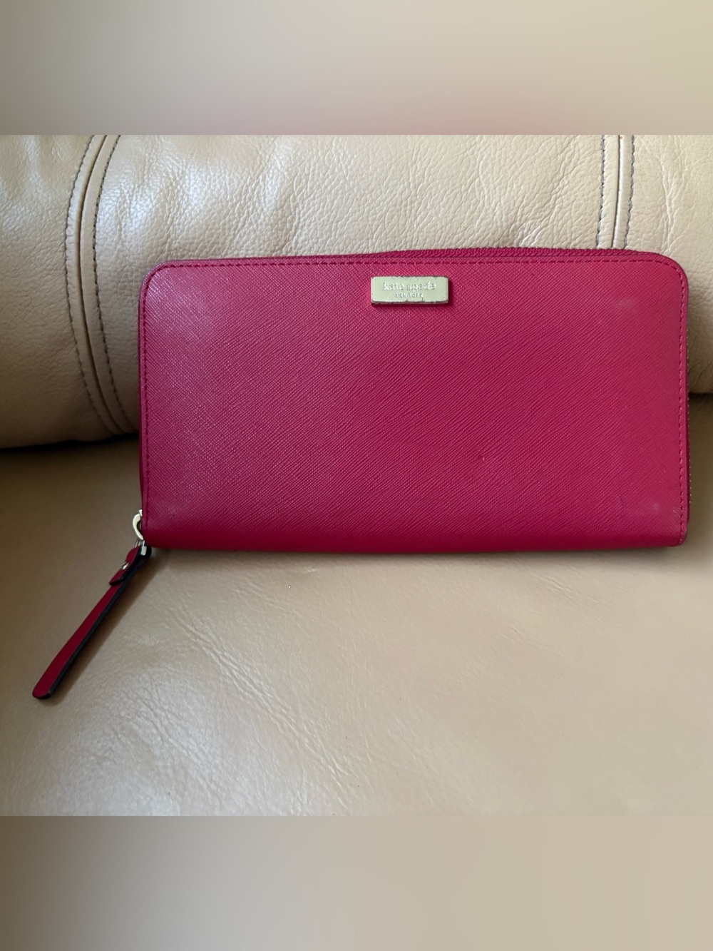 Kate Spade Leather Red Wallet